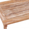 Stolik kawowy Batavia, 90x50x45 cm, bielone, lite drewno tekowe