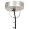 Industrialna lampa wisząca, 25 W, srebrna, okrągła, 32 cm, E27