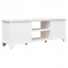Szafka pod TV, biała,108x30x40 cm, drewno paulownia