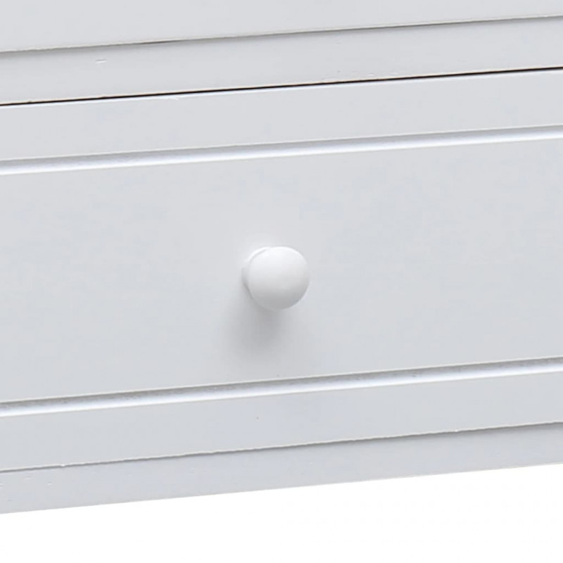 Szafka pod TV, biała,108x30x40 cm, drewno paulownia