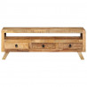 Szafka pod telewizor, 110x30x40 cm, lite drewno mango