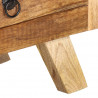 Szafka pod telewizor, 110x30x40 cm, lite drewno mango