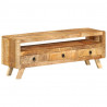 Szafka pod telewizor, 110x30x40 cm, lite drewno mango