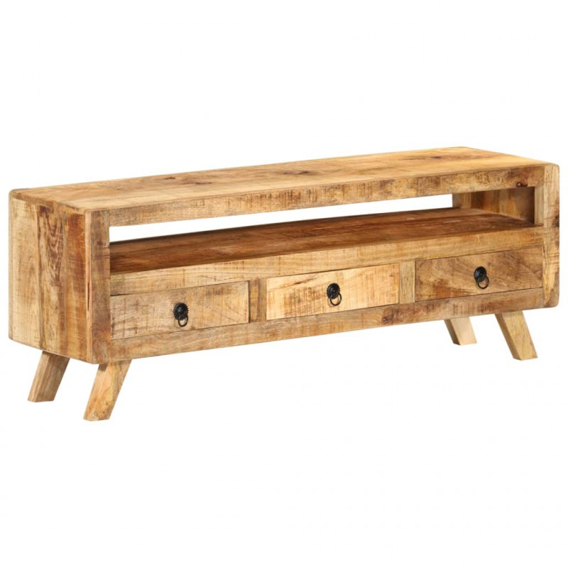 Szafka pod telewizor, 110x30x40 cm, lite drewno mango