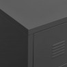 Industrialna szafka pod TV, antracytowa, 105x35x42 cm, metalowa