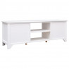 Szafka pod TV, biała,108x30x40 cm, drewno paulownia
