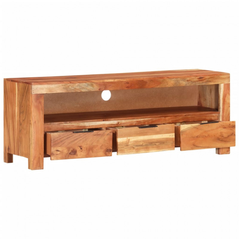 Szafka pod telewizor, 110x30x40 cm, lite drewno akacjowe