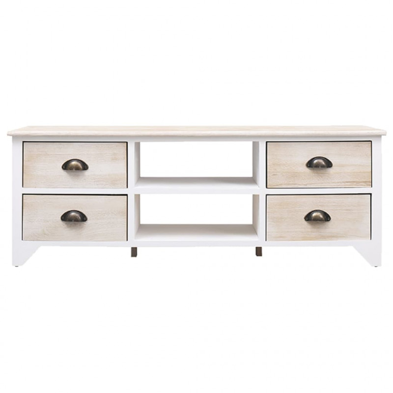 Szafka pod TV, 108x30x40 cm, drewno paulownia