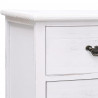 Szafka pod TV, antyczna biel, 108x30x40 cm, drewno paulownia