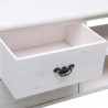 Szafka pod TV, antyczna biel, 108x30x40 cm, drewno paulownia