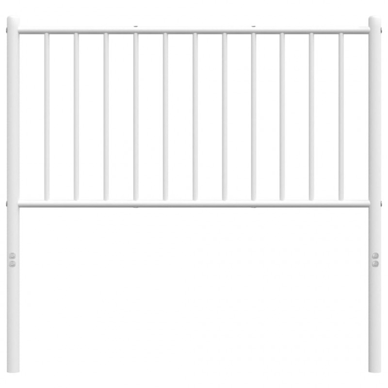 Metalowe wezgłowie, białe, 90 cm