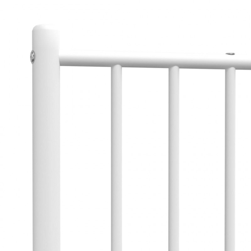 Metalowe wezgłowie, białe, 90 cm