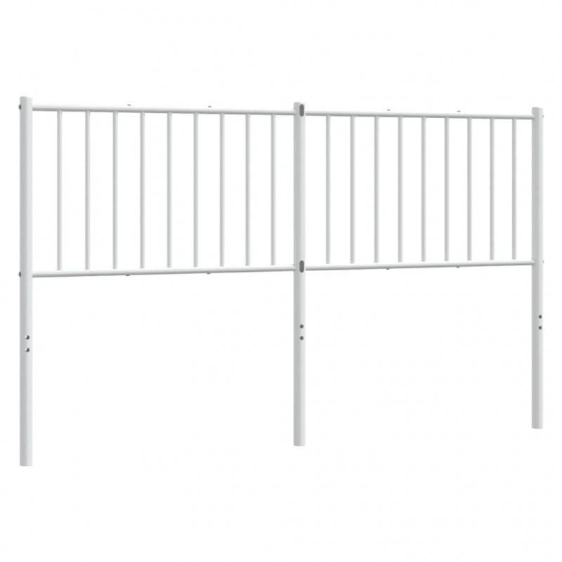 Metalowe wezgłowie, białe, 150 cm