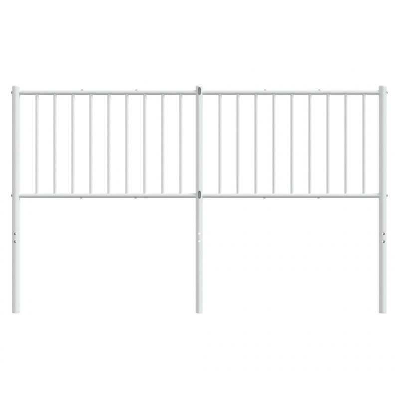 Metalowe wezgłowie, białe, 150 cm