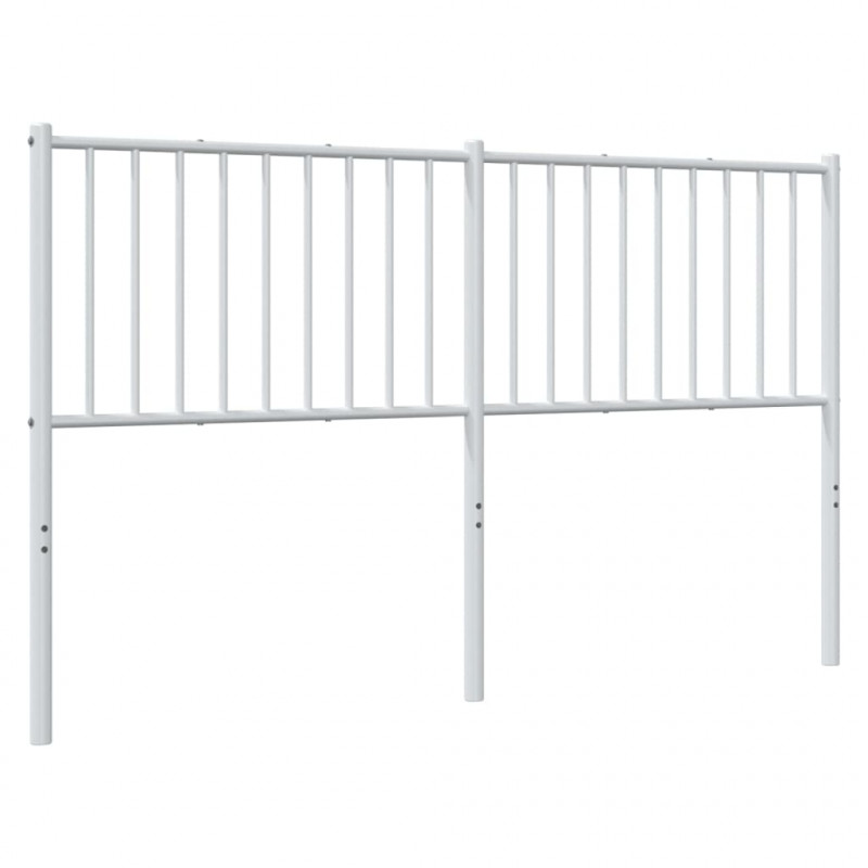 Metalowe wezgłowie, białe, 150 cm