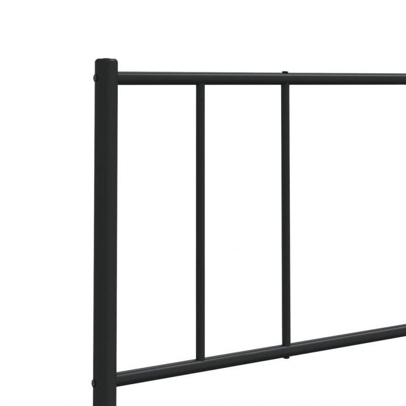 Metalowe wezgłowie, czarne, 160 cm