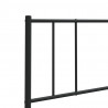 Metalowe wezgłowie, czarne, 160 cm