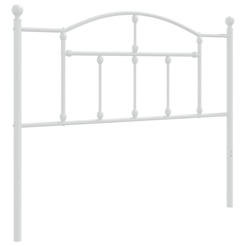 Metalowe wezgłowie, białe, 107 cm