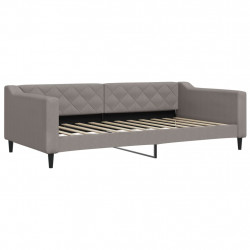 Sofa z funkcją spania, kolor taupe, 100x200 cm, obita tkaniną