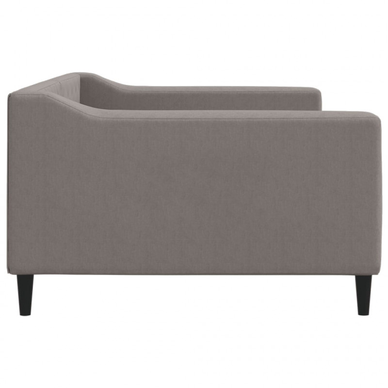 Sofa z funkcją spania, kolor taupe, 100x200 cm, obita tkaniną