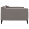 Sofa z funkcją spania, kolor taupe, 100x200 cm, obita tkaniną