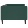 Sofa z funkcją spania, ciemnozielona, 90x200 cm, aksamitna