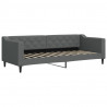 Sofa z funkcją spania, ciemnoszara, 80x200 cm, obita tkaniną