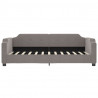 Sofa z funkcją spania, kolor taupe, 100x200 cm, obita tkaniną
