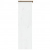 Szafa BODO, biało-brązowa, 146x53,5x173 cm, lite drewno sosnowe