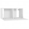 Szafki wiszące pod TV 3 szt., białe, 60x30x30 cm