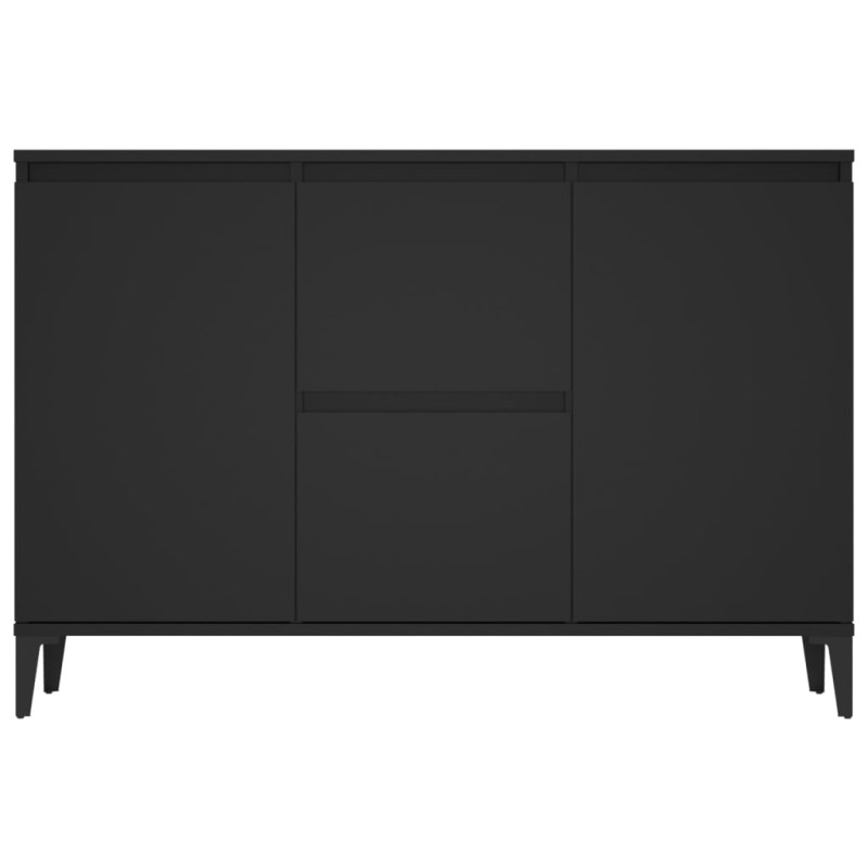 Szafka, czarna, 104x35x70 cm, materiał drewnopochodny