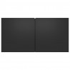 Szafki wiszące pod TV 2 szt., czarne, 60x30x30 cm