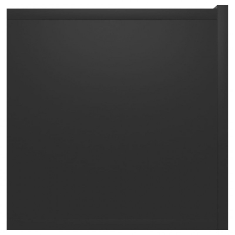 Szafki wiszące pod TV 2 szt., czarne, 60x30x30 cm