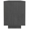 Szafka pod telewizor, szara, 110x30x40 cm, lite drewno sosnowe