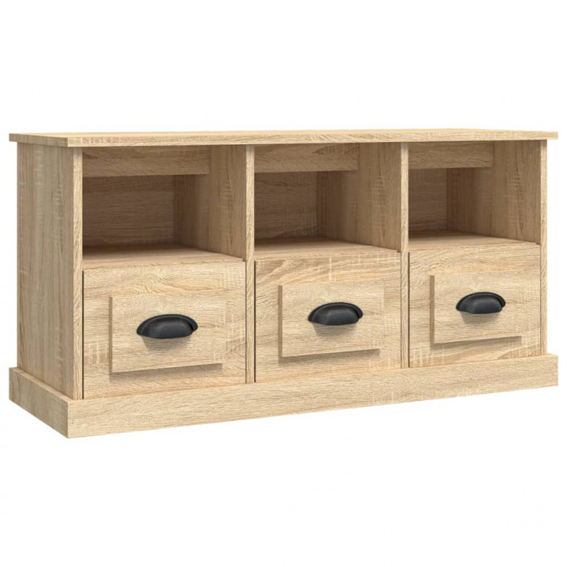 Szafka pod TV, dąb sonoma, 100x35x50cm, materiał drewnopochodny