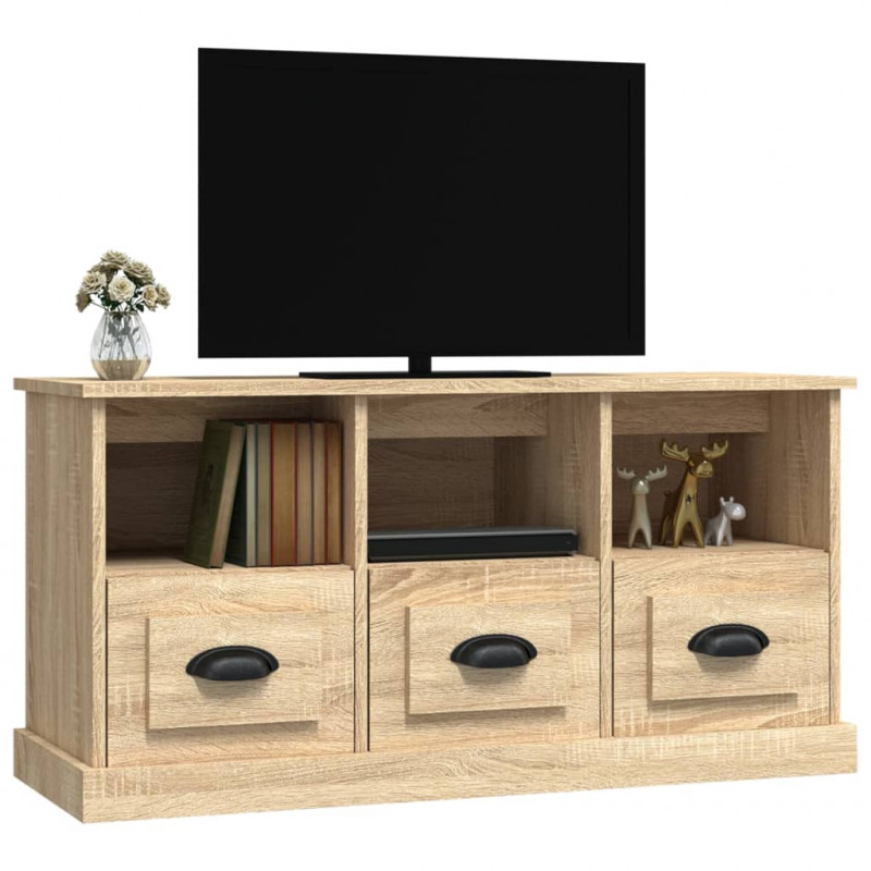 Szafka pod TV, dąb sonoma, 100x35x50cm, materiał drewnopochodny