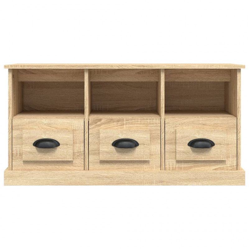 Szafka pod TV, dąb sonoma, 100x35x50cm, materiał drewnopochodny
