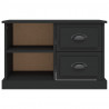 Szafka pod TV, czarna, 73x35,5x47,5 cm, materiał drewnopochodny
