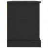 Szafka pod TV, czarna, 73x35,5x47,5 cm, materiał drewnopochodny