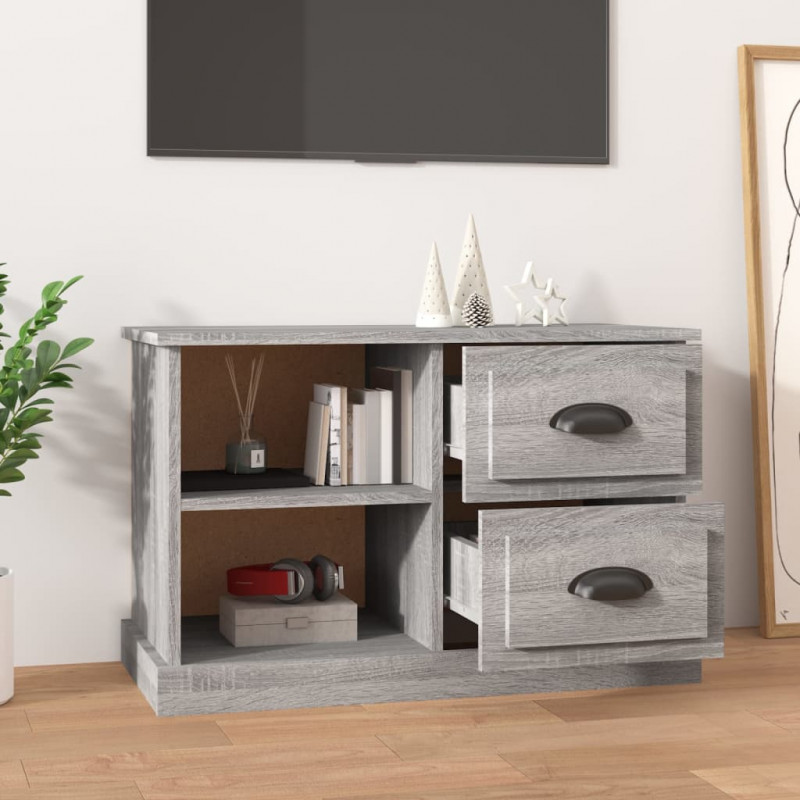 Szafka pod TV, szary dąb sonoma, 73x35,5x47,5