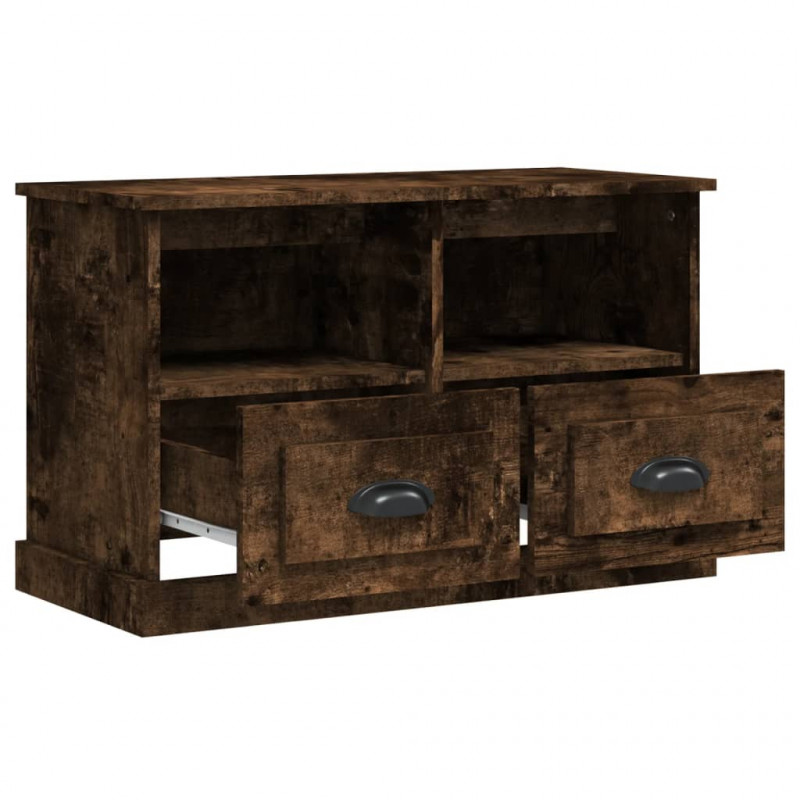 Szafka pod TV, przydymiony dąb, 80x35x50 cm