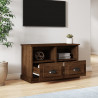 Szafka pod TV, brązowy dąb, 80x35x50cm, materiał drewnopochodny