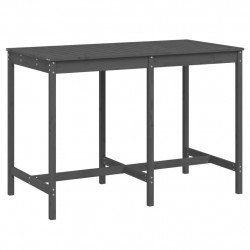 Stolik ogrodowy, szary, 159,5x82,5x110 cm, lite drewno sosnowe