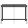 Stolik ogrodowy, szary, 159,5x82,5x110 cm, lite drewno sosnowe