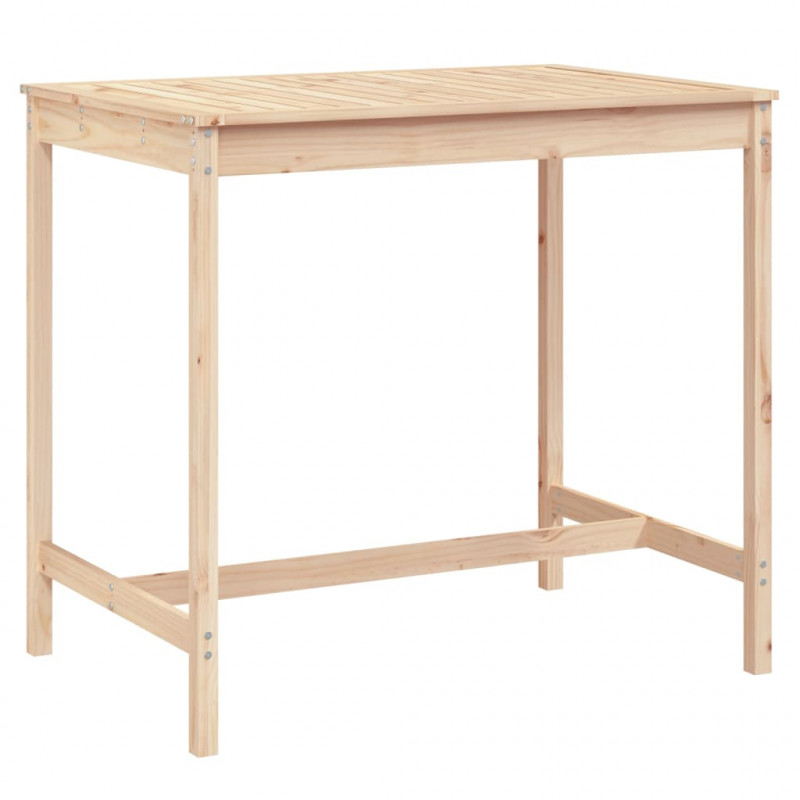 Stolik ogrodowy, 121x82,5x110 cm, lite drewno sosnowe