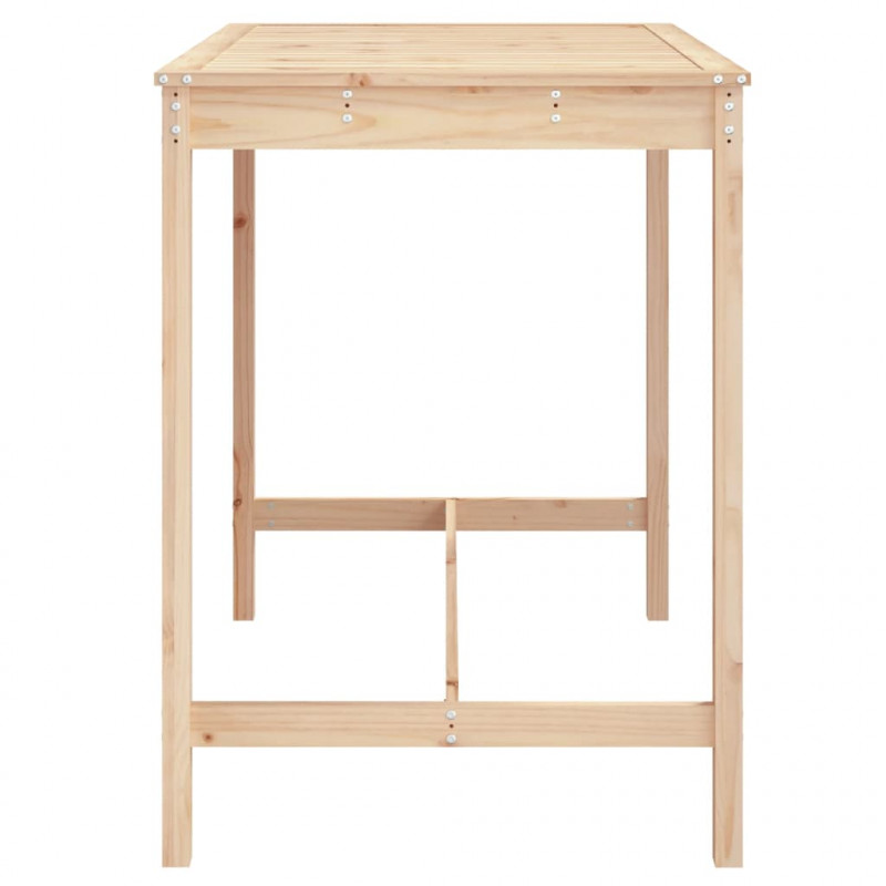 Stolik ogrodowy, 121x82,5x110 cm, lite drewno sosnowe