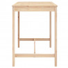 Stolik ogrodowy, 121x82,5x110 cm, lite drewno sosnowe