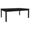 Stolik ogrodowy, czarny, 121x82,5x45 cm, lite drewno sosnowe