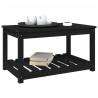 Stolik ogrodowy, czarny, 82,5x50,5x45 cm, lite drewno sosnowe