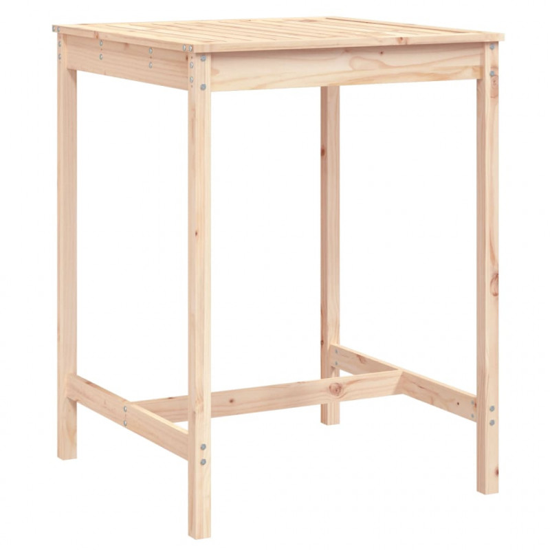 Stolik ogrodowy, 82,5x82,5x110 cm, lite drewno sosnowe